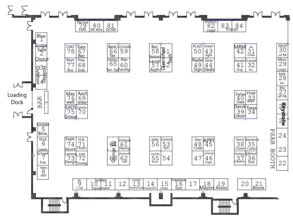 2024 Annual Conference Exhibits SOLD OUT   PSAB 2024 Floor Plan (005) 